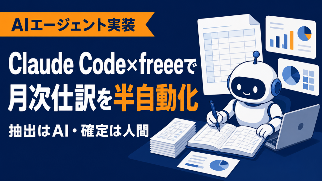 Claude Code × freeeで月次の仕訳を半自動化する実践手順