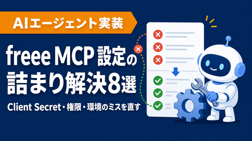 freee MCPの設定でつまずく8つのポイントと解決法【Claude Code/Cursor】
