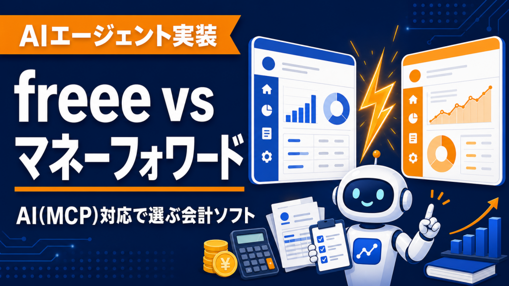 freee vs マネーフォワード｜AIエージェント(MCP)対応で選ぶ会計ソフト【2026年最新】