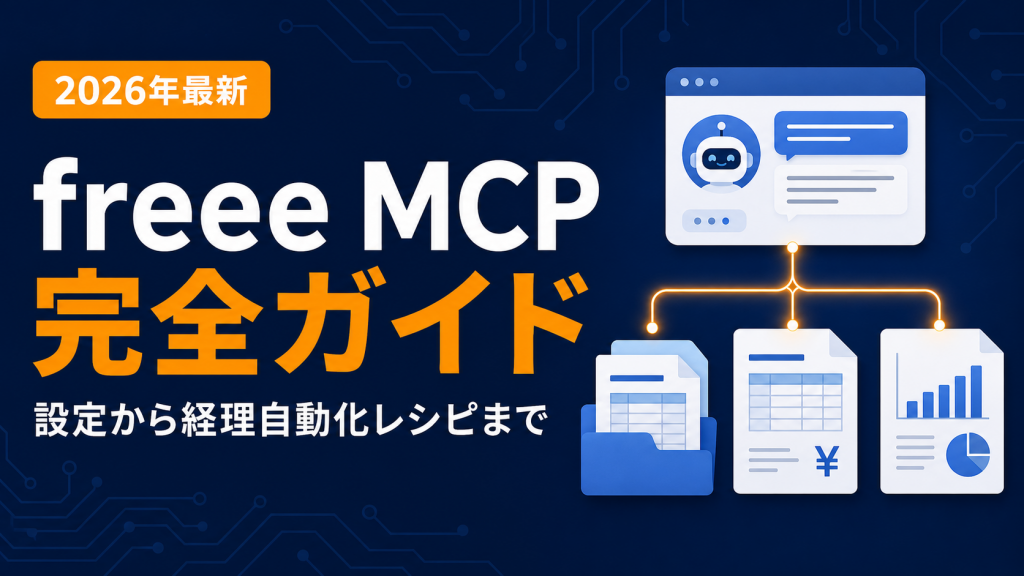 freee MCPの設定方法とできること完全ガイド｜OSS版・リモート版比較と経理自動化レシピ【2026年7月】